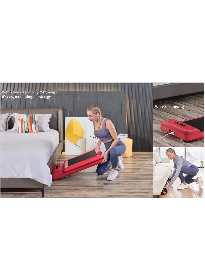 Kingsmith WPS1F WalkingPad C2 | Patented "folding" technology | up to 6 km/h speed range | 25Kg light and flexible | Overload protection | Brushless 1HP DC Motor | upto 100Kg weight capacity | with remote control | Blue image 9