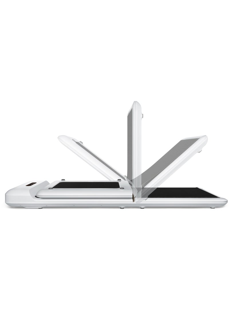 Kingsmith WPS1F WalkingPad C2 | Patented "folding" technology | up to 6 km/h speed range | 25Kg light and flexible | Overload protection | Brushless 1HP DC Motor | upto 100Kg weight capacity | with remote control | White image 1