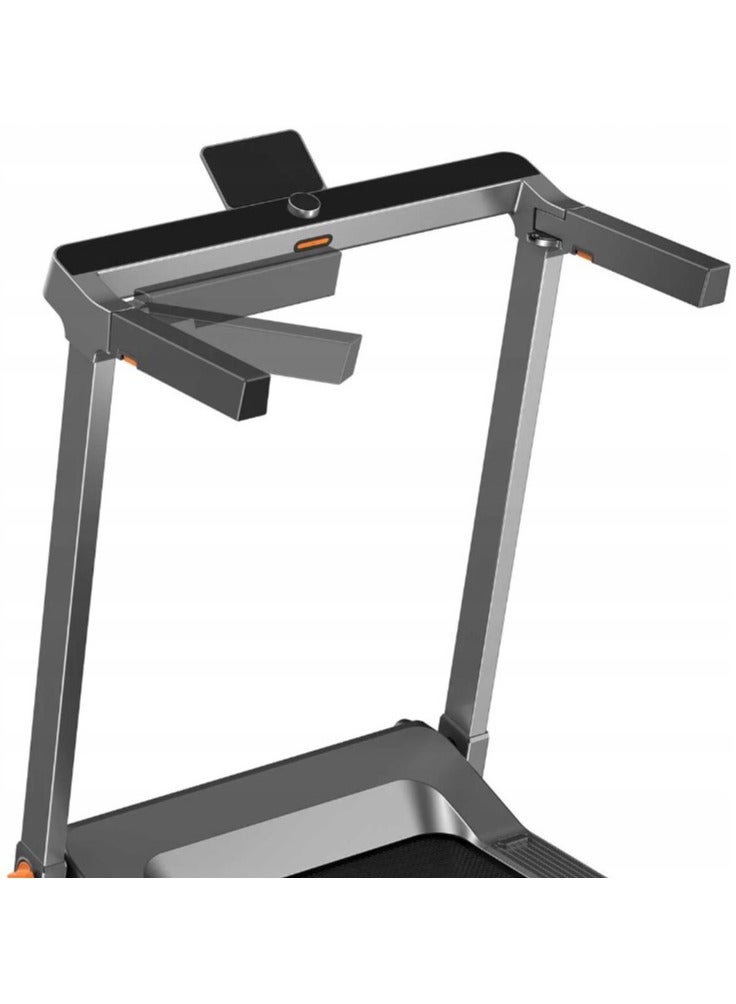 TRG1F Treadmill G1 with max. speed 12km/h, with 1.25HP brush motor, with Side Handrail | Led Display | Half Fold Design | 110Kg Max Load | Black image 4