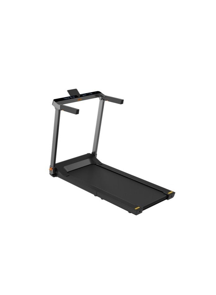 TRG1F Treadmill G1 with max. speed 12km/h, with 1.25HP brush motor, with Side Handrail | Led Display | Half Fold Design | 110Kg Max Load | Black image 1
