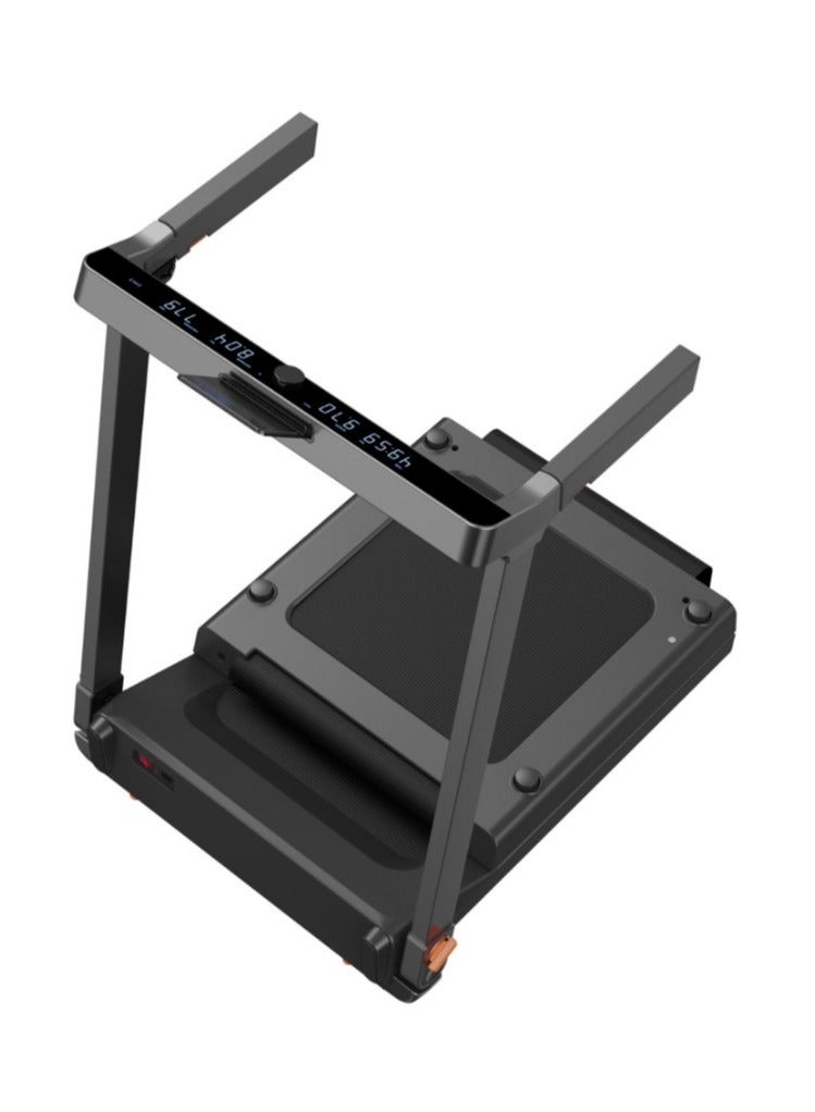 TRG1F Treadmill G1 with max. speed 12km/h, with 1.25HP brush motor, with Side Handrail | Led Display | Half Fold Design | 110Kg Max Load | Black image 3