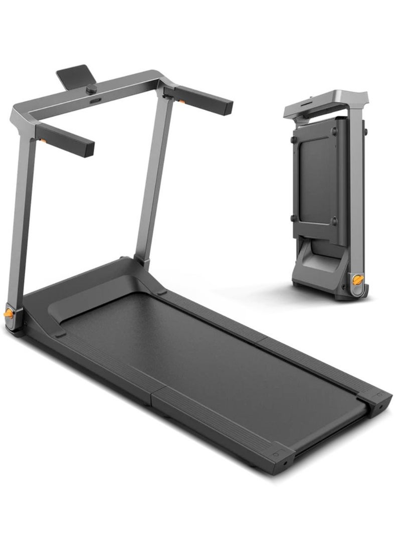 TRG1F Treadmill G1 with max. speed 12km/h, with 1.25HP brush motor, with Side Handrail | Led Display | Half Fold Design | 110Kg Max Load | Black image 5