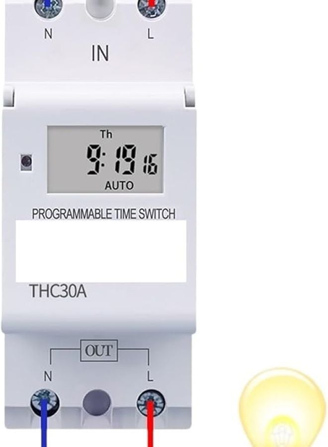 Generic 30A 7 Day Programmable Digital Timer Switch Relay 12V DC AC ...
