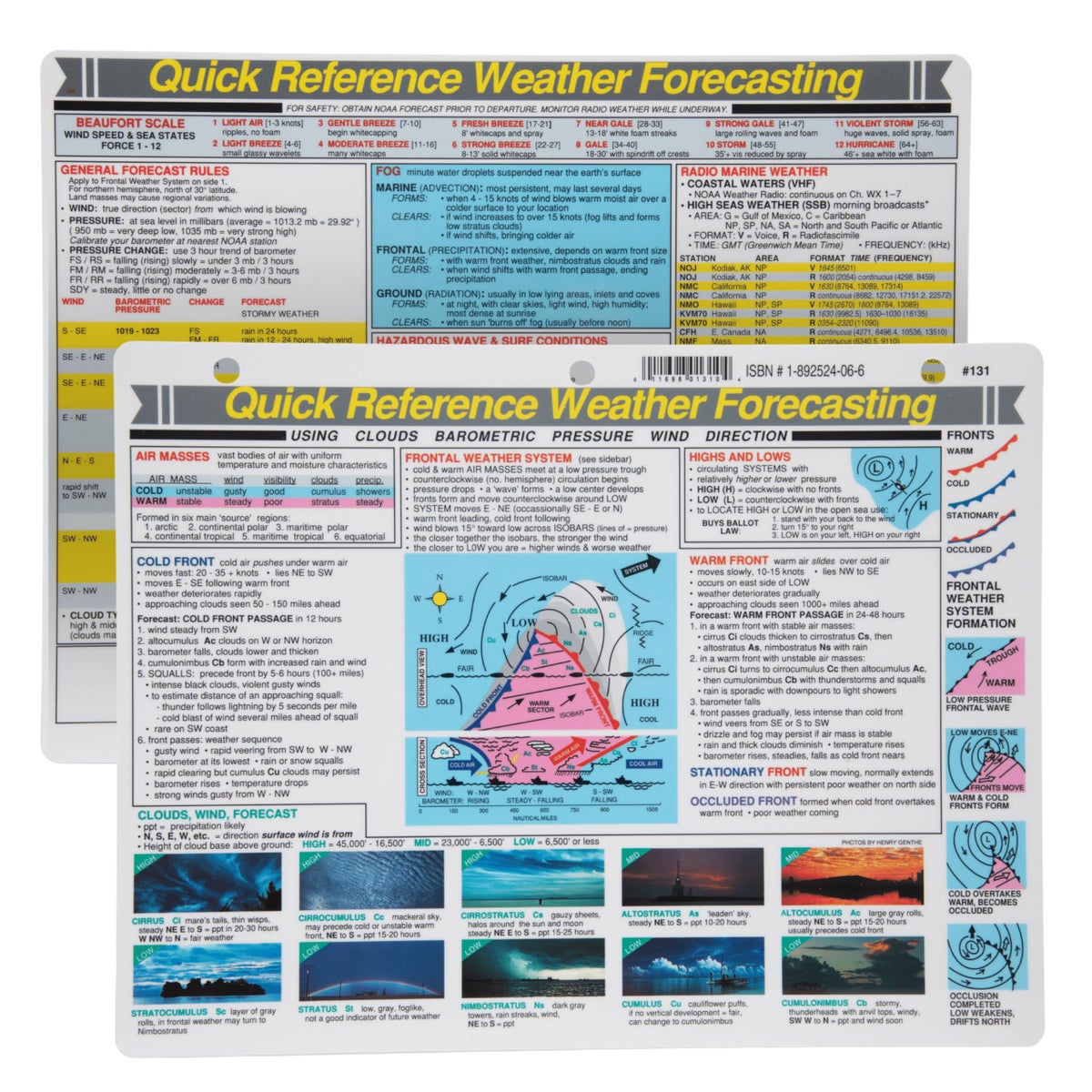 Forecasting Reference Grou Davis Instruments Davis Instruments Weather Forecasting Quick Reference ...