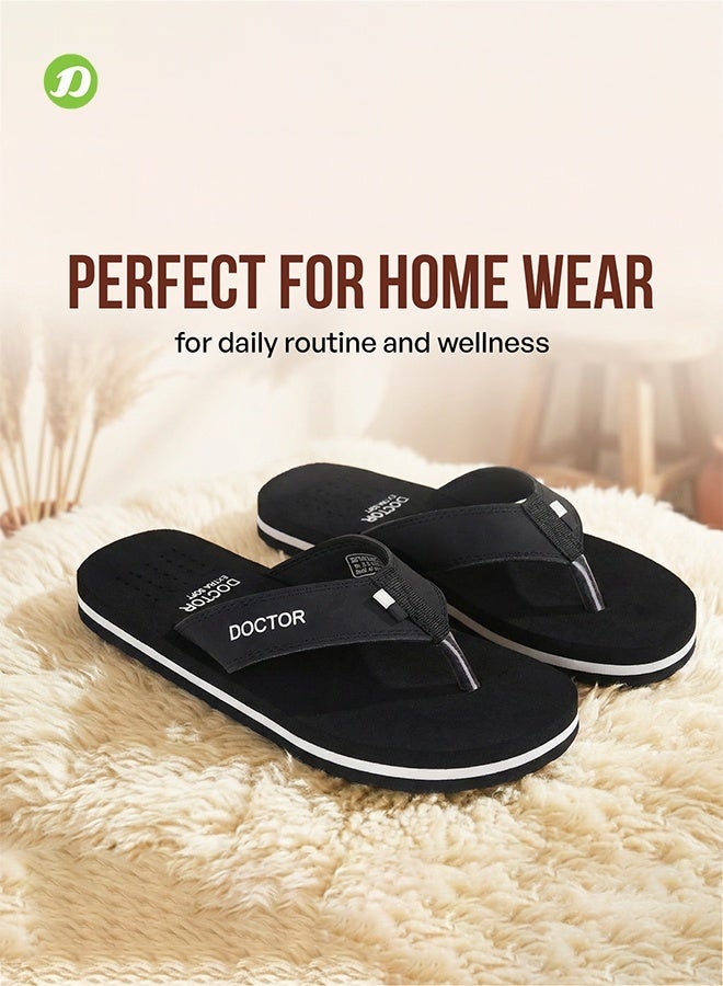 DOCTOR EXTRA SOFT Men’s Orthopedic Diabetic Anti-Skid Flip Flops D-24 | Lightweight Comfortable Daily Wear Slippers for Men D-24 image 2