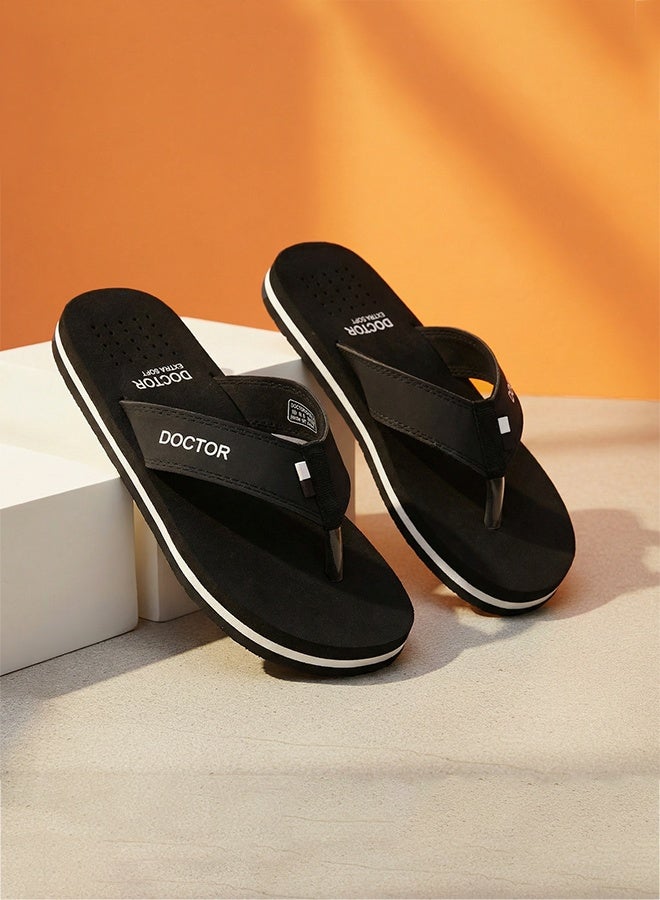 DOCTOR EXTRA SOFT Men’s Orthopedic Diabetic Anti-Skid Flip Flops D-24 | Lightweight Comfortable Daily Wear Slippers for Men D-24