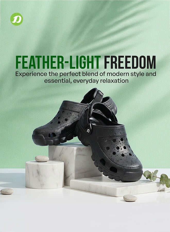 DOCTOR EXTRA SOFT Men's Classic Casual Sports Clogs/Sandals with Adjustable Back Strap for Adult | Comfortable & LightWeight| Stylish & Anti-Skid|Waterproof & Everyday Use Mules for Gents & Boys D-546 image 2