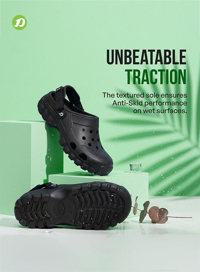 DOCTOR EXTRA SOFT Men's Classic Casual Sports Clogs/Sandals with Adjustable Back Strap for Adult | Comfortable & LightWeight| Stylish & Anti-Skid|Waterproof & Everyday Use Mules for Gents & Boys D-546 image 4