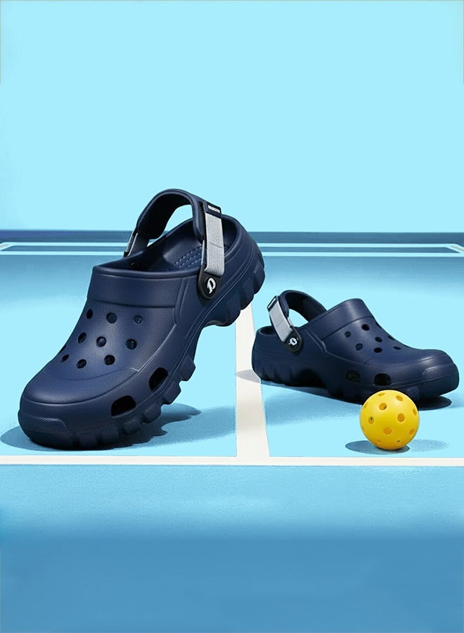 DOCTOR EXTRA SOFT Men's Classic Casual Sports Clogs/Sandals with Adjustable Back Strap for Adult | Comfortable & LightWeight| Stylish & Anti-Skid|Waterproof & Everyday Use Mules for Gents & Boys D-546