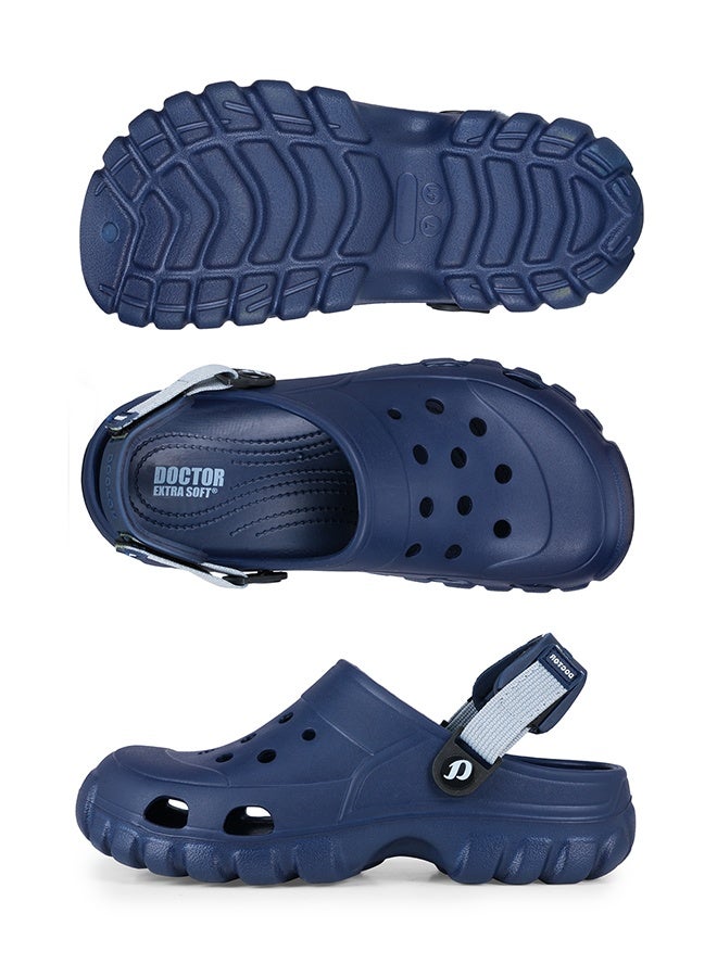 DOCTOR EXTRA SOFT Men's Classic Casual Sports Clogs/Sandals with Adjustable Back Strap for Adult | Comfortable & LightWeight| Stylish & Anti-Skid|Waterproof & Everyday Use Mules for Gents & Boys D-546 image 6