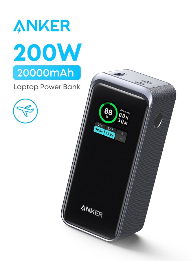 Anker Prime Power Bank, 20,000mAh Portable Charger with 200W Output ...