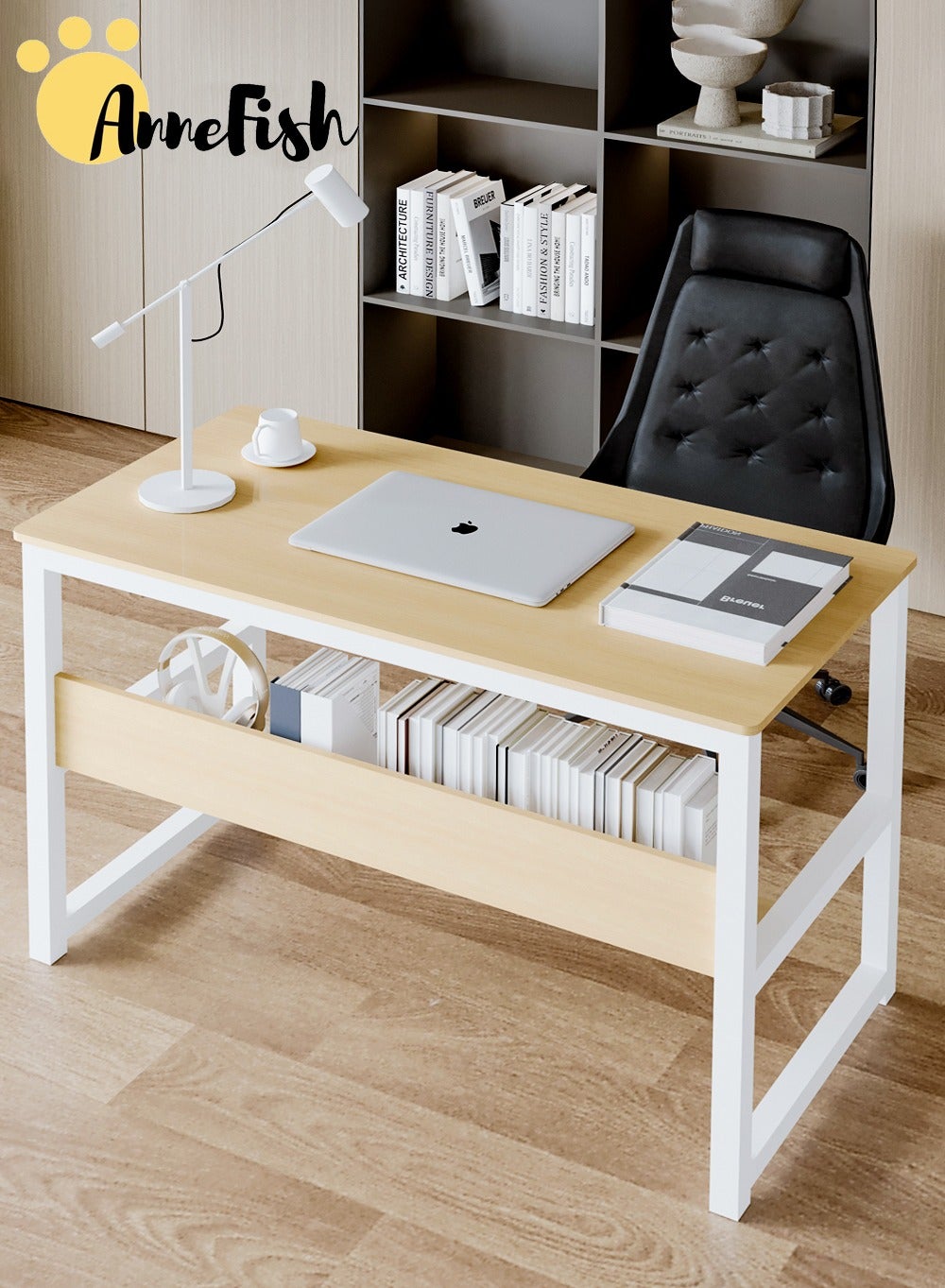 Computer Desk Riyadh AnneFish 120*60*72cm Computer Desk Home Office Writing Study Desk ...