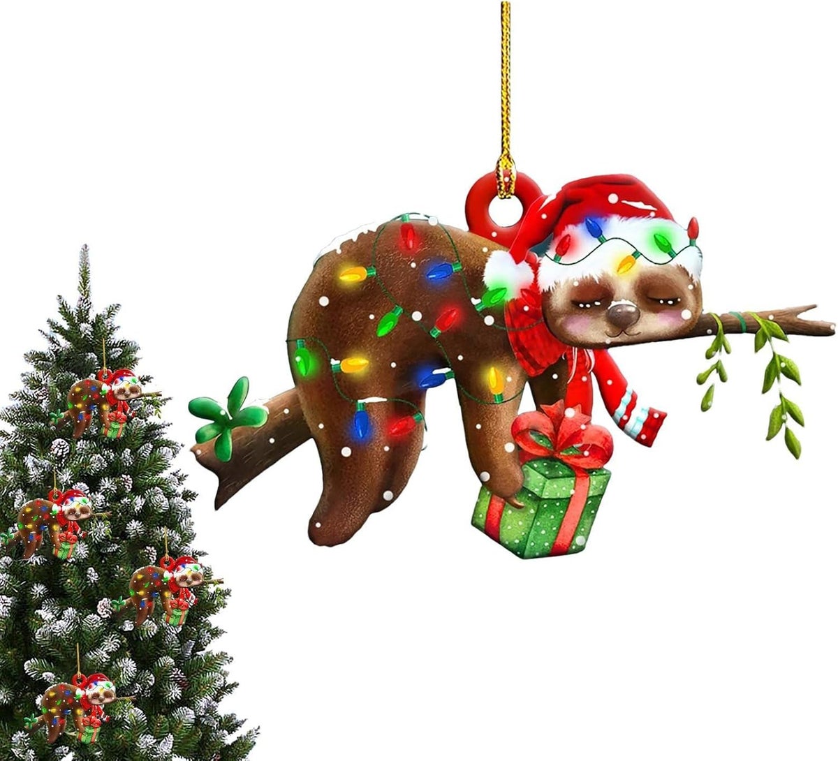 woobles Christmas Hanging Ornaments Animal Decor | Christmas Cat Cow ...