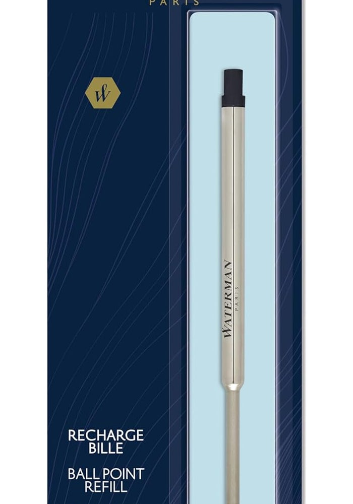 Waterman Ballpoint Pen Refill | Medium Point | Blue Ink | 1 Count