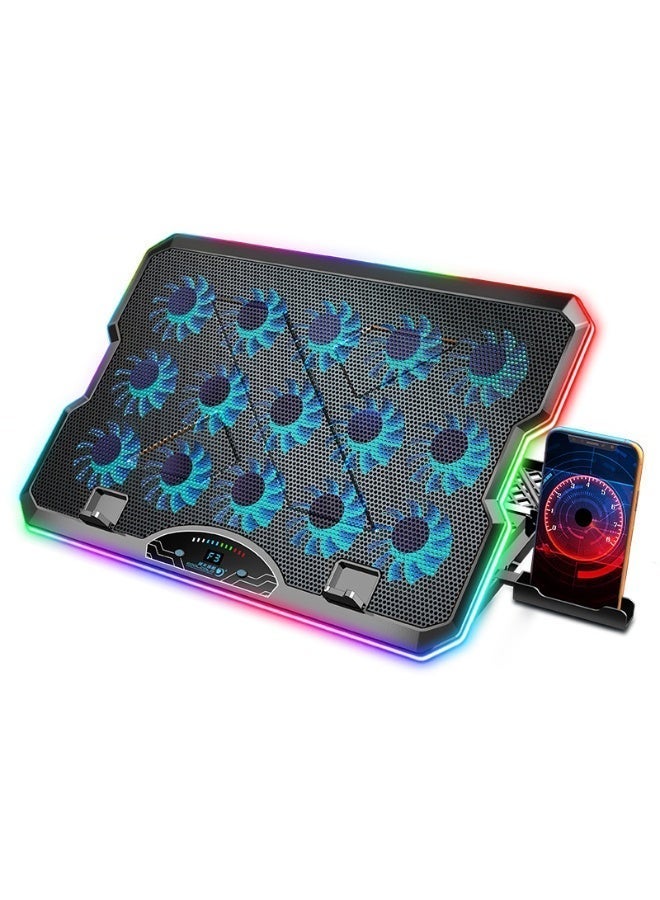 Notepad Cooler WALALLA Gaming Laptop Cooling Pad, Laptop Cooler with 15 Quiet Fans for ...