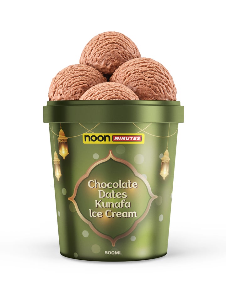 Buy noon MINUTES Chocolate Dates Kunafa ice cream Online | 15 Minutes ...