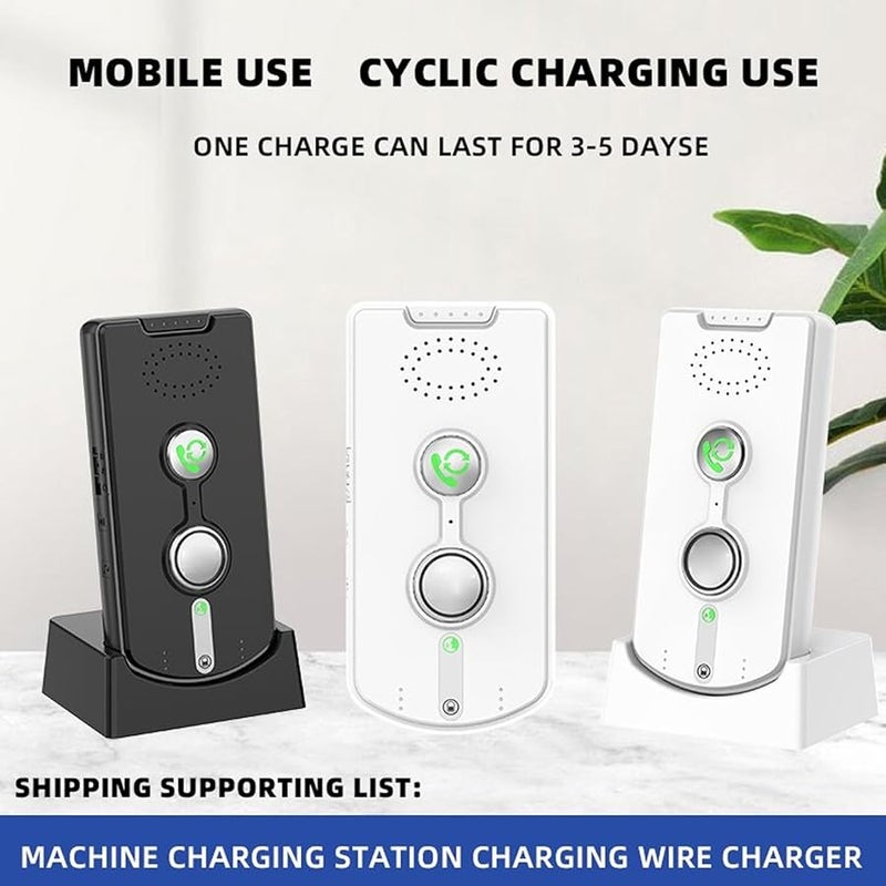 2-Way Wireless Voice Intercom System – 1000m Range, Rechargeable, Great For Home & Office Indoor Communication (2-Pack)