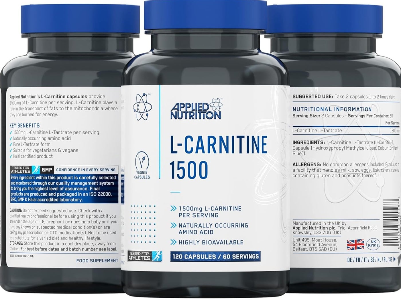 l carnitine 1500 mg capsules Applied Nutrition L-Carnitine 1500, 120 Capsules, 60 Servings | Best Price UAE Size:Pack of 10 HK VITALS Set Of BRAND:Well.Actually.
