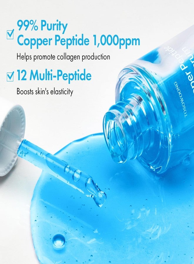 tosowoong ghk cu TOSOWOONG Copper Peptide Face Serum, Anti-Aging with Copper Tripeptide, GHK-Cu, 12 Multi-Peptide Formula for Fine Lines, Firming, Skin Elasticity, Hydrating, Korean Skincare, 33ml / 1.11 fl.oz healthletic's bpc-157 arginine salt toner for clear complexion Product:No.5+ Glutathione Vitamin Concentrated Serum