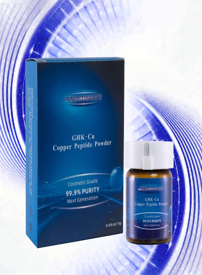 ghk cu cosmetic grade powder INNOCOSVATE INNOCOSVATE GHK-Cu Copper Peptide 99.9% Pure -Cosmetic Blue Copper Peptide for Anti-Aging & Skin Repair -Ultra-Fine Soluble Crystals（1G） | Best Price Kuwait Injection(s):Single