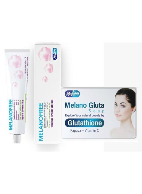 Melano Pharma Melanofree Cream 30g + Glutathione Papaya And Vitamin C Gluta  Soap 100g | Best Price Egypt