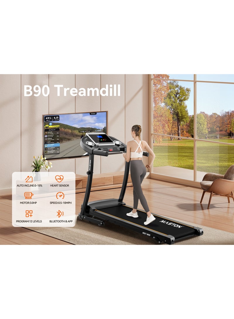 Foldable Treadmill (2.0 HP Peak Motor | 110kg Loading Capacity )-Running Tredmill Machine for Home Use image 5