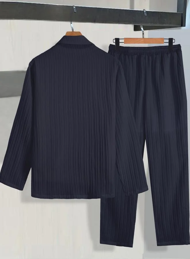 Stone Velvet Two-Piece Slim Suit