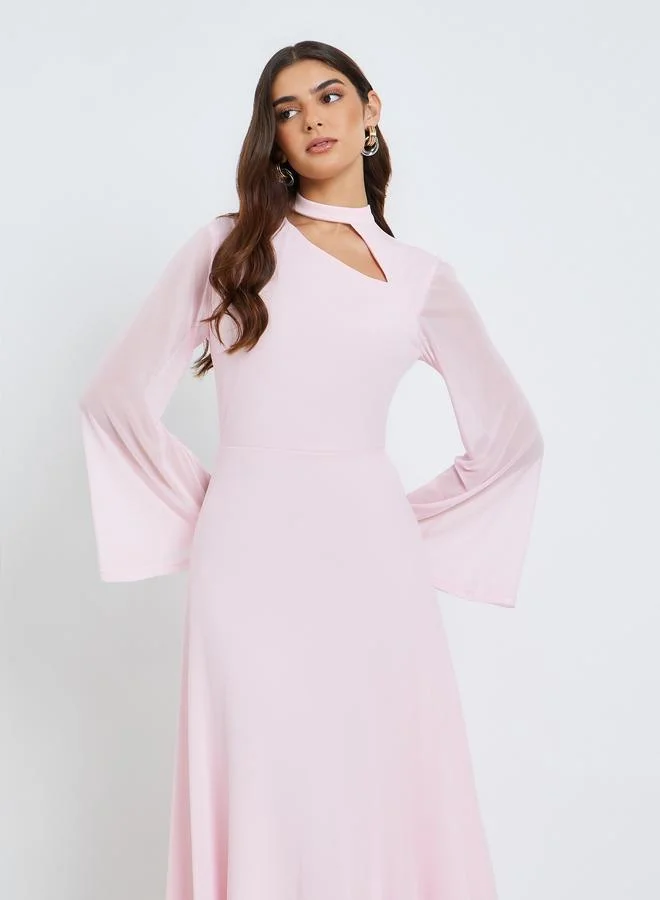 strapless open back dress Long Sleeve Criss Cross Maxi Dress