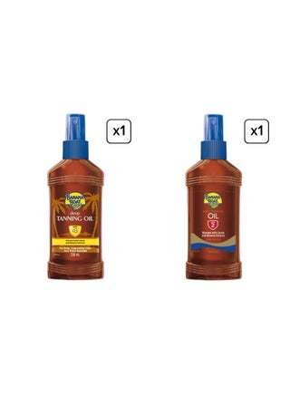 Tanning Oil SPF 4 + Carrot & Banana Tanning Oil SPF 2 Combo