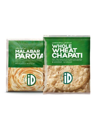 Fresh Whole Wheet Chapati (10 Pcs) & Malabar Parota (5 Pcs) Combo