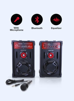 2.0-Channel Professional Speakers- 16000 PMPO | With Wired Mic | USB/SD Card, FM Radio | Ideal For Discos, Singing, Karaoke GMS8425 Black - pnsku/N10987335A/45/_/1723811103/a2d31e97-72b7-499d-9023-317acd8401a1