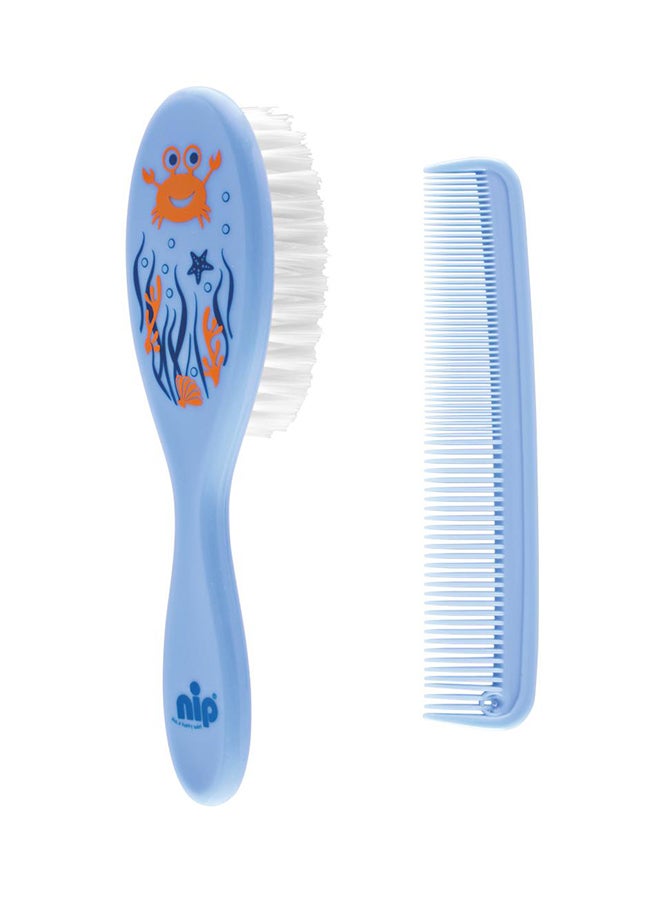 nip 2-Piece Hair Comb And Brush Set -  Assorted - Image 2