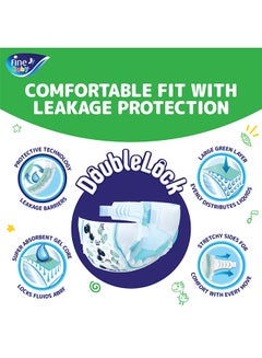 Fine Baby Diapers Size 1 (2-5Kg) New Born, 18 Count - With The New Double Lock Leak Barriers  - Image 5