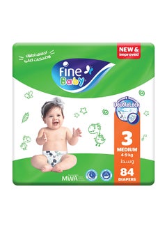 Diapers Size 3 (4-9Kg) Medium, 84 Count With The New Double Lock Leak Barriers
