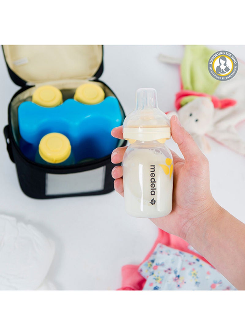 Medela - Pack Of 3 Safe And Bpa Free Breast Milk Bottles With Accurate Measurement Markings And Compatible With Breast Pumps, 3 X 150 Ml - Image 1