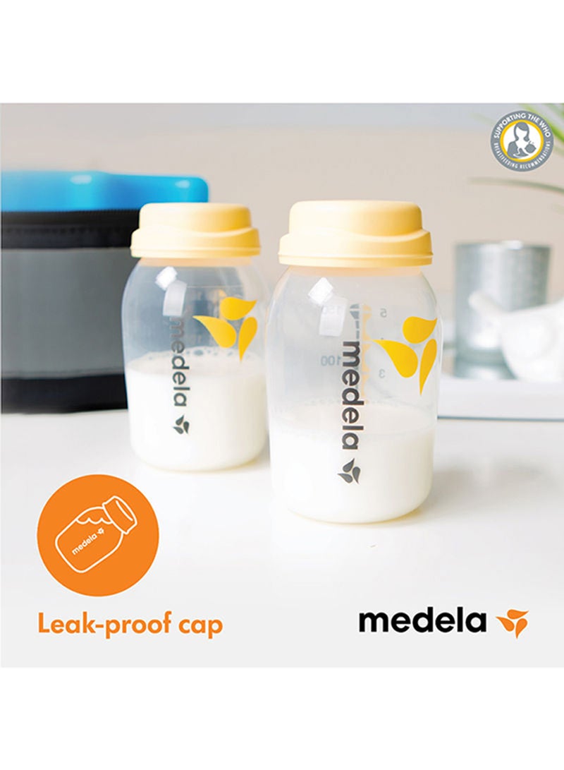 Medela - Pack Of 3 Safe And Bpa Free Breast Milk Bottles With Accurate Measurement Markings And Compatible With Breast Pumps, 3 X 150 Ml - Image 1