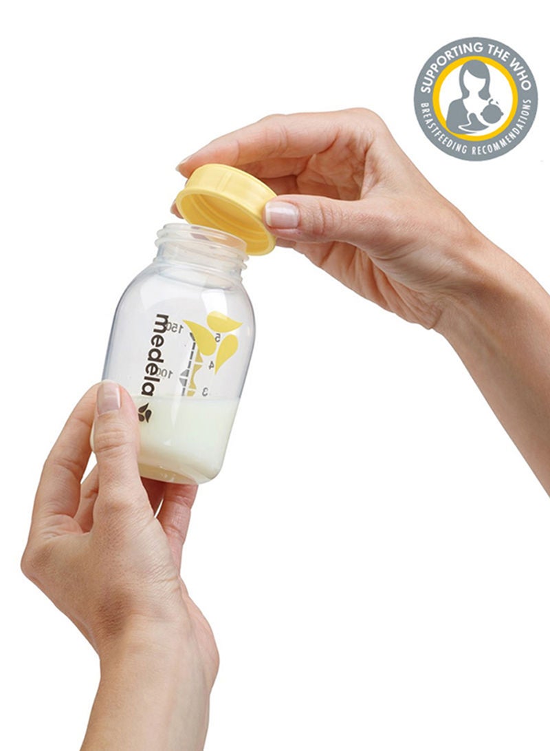 Medela - Pack Of 3 Safe And Bpa Free Breast Milk Bottles With Accurate Measurement Markings And Compatible With Breast Pumps, 3 X 150 Ml - Image 1