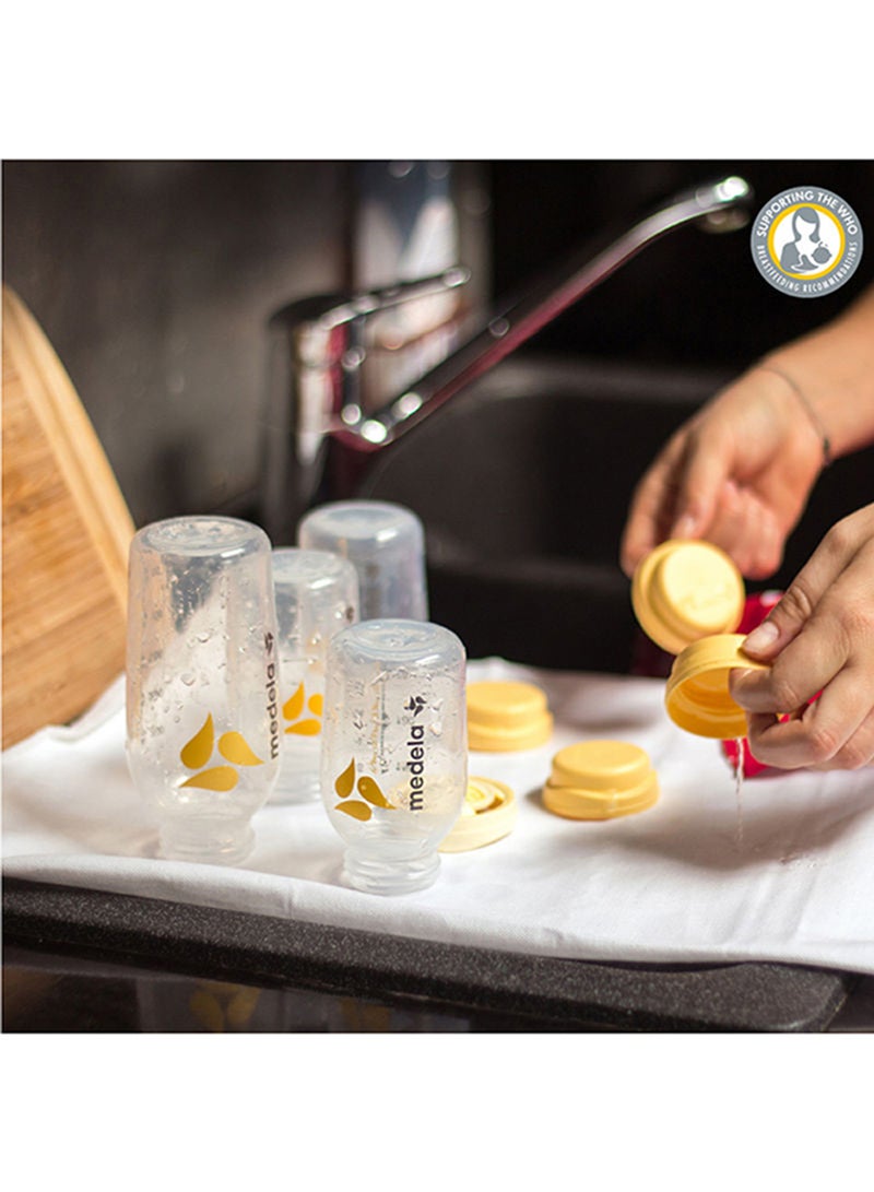 Medela - Pack Of 3 Safe And Bpa Free Breast Milk Bottles With Accurate Measurement Markings And Compatible With Breast Pumps, 3 X 150 Ml - Image 1