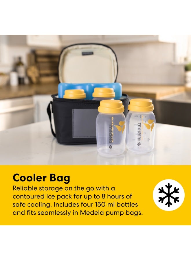 Medela Breast Milk Cooler Bag with 4 Storage Bottles - 150ml - BPA-Free - Image 3