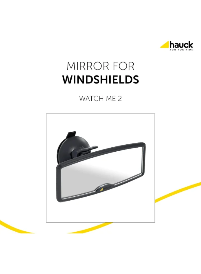hauck Watch Me 2 Baby Car Mirror Suction Cup, Rear View Baby Car Seat Mirror To Oberseve Baby's Every Move, 8 X 13.5 X 6 CM