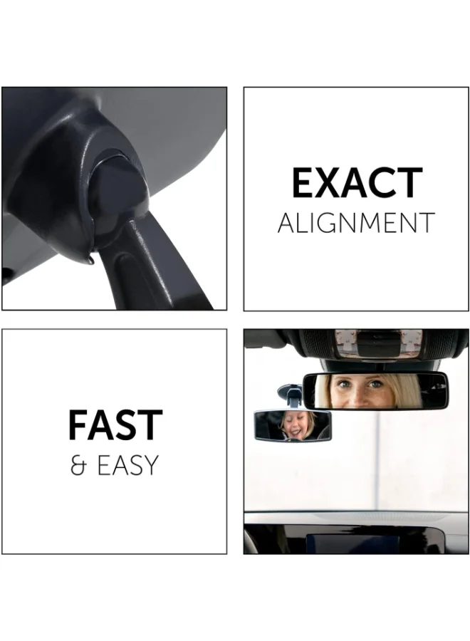 hauck Watch Me 2 Baby Car Mirror Suction Cup, Rear View Baby Car Seat Mirror To Oberseve Baby's Every Move, 8 X 13.5 X 6 CM