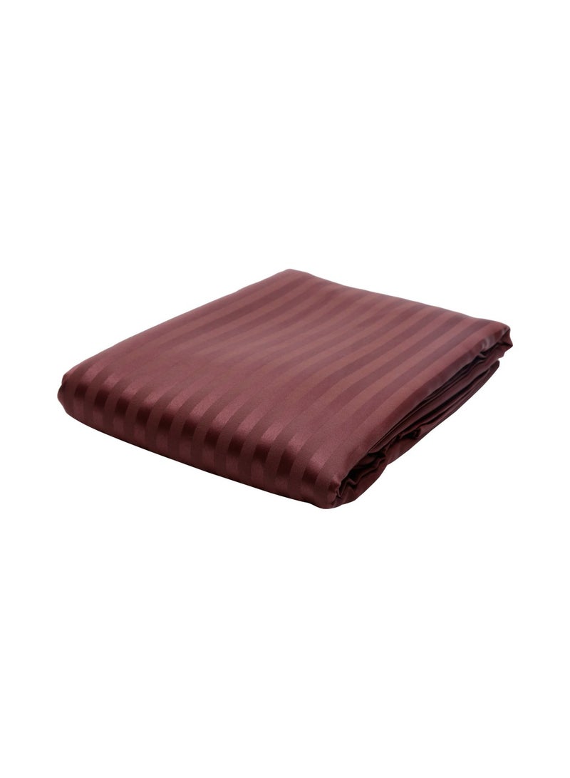 iBed 3-Piece Bold Striped Bedding Set Cotton Coffee King 
