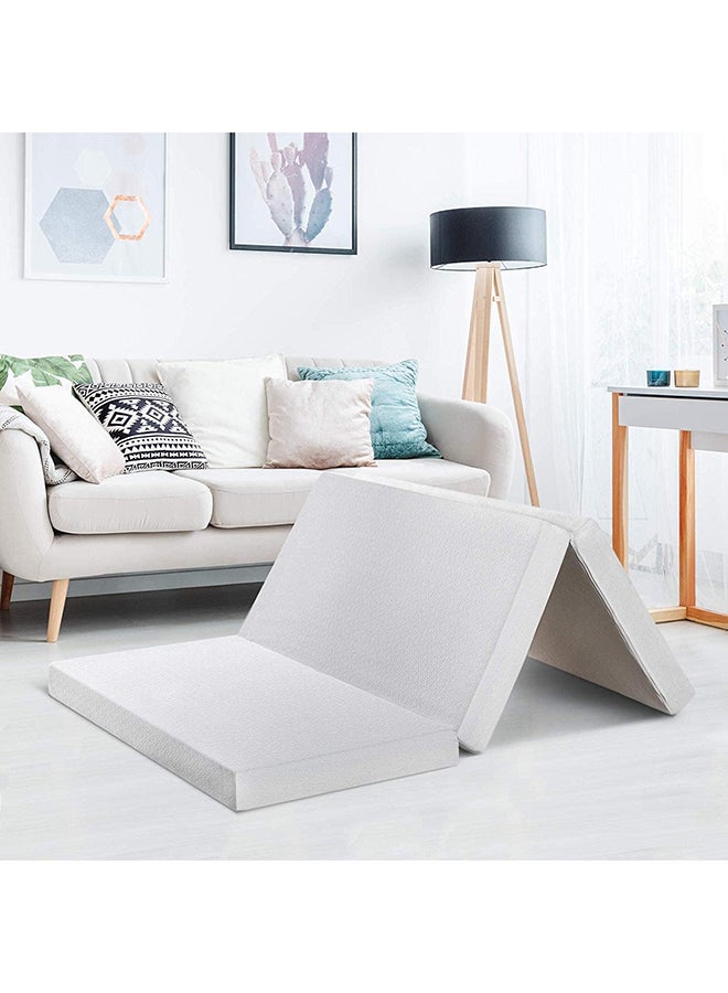 iBed Galaxy Medicated Foam Quilted Solid Medicated Foldable Mattress Off-White single, 90x190x7cm Off-White twin_single, 90x190x7cm - Image 4