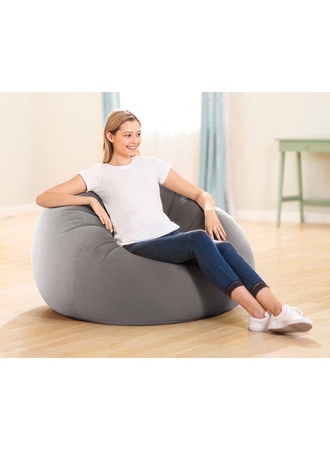 Intex Beanless Bag Chair - Grey Grey 114x114x71cm - Image 2