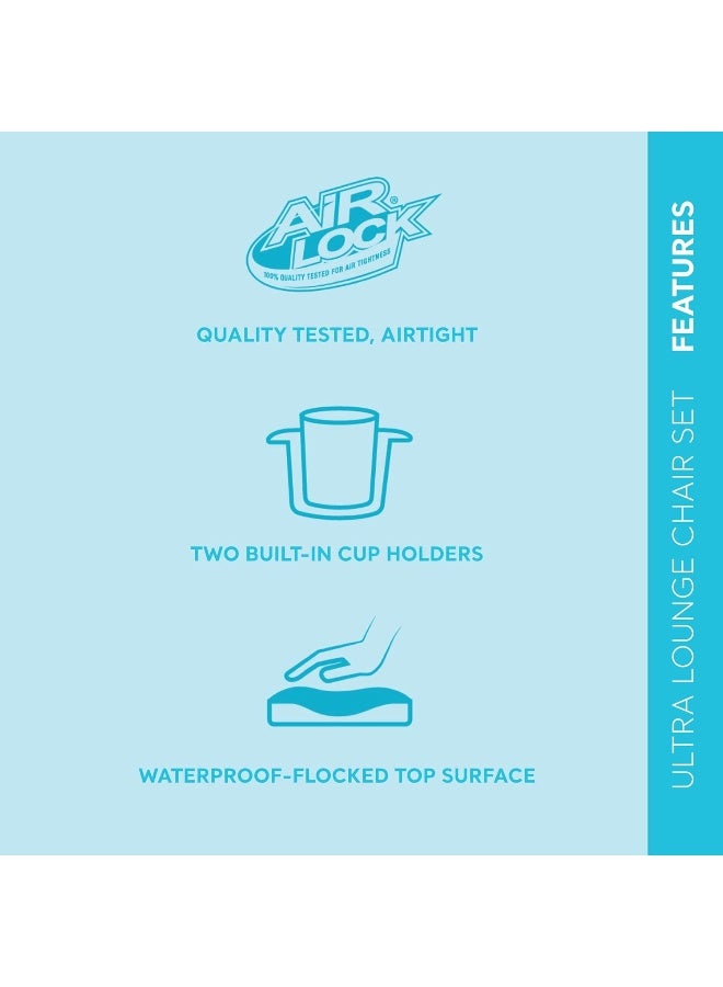 Intex Vinyl Ultra Lounge Chair And Ottoman Grey/Black 102x137x79cm - Image 4