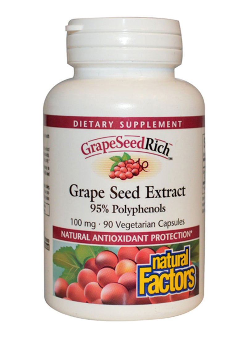 natural Factors 90 Capsules Grape Seed Extract - Image 1