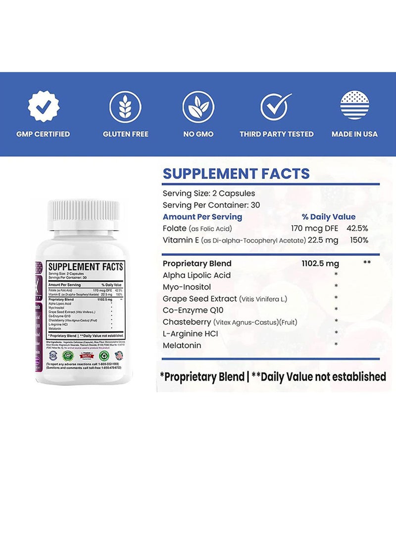 إيه إم إس تركيبة تعزيز الطاقة أوفاماكس - 120 كبسولة - Image 4