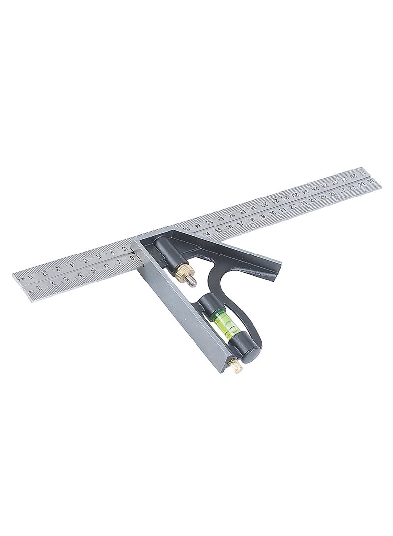 تاكتيكس مسطرة قياس مركبة أسود/ فضي 30سم - Image 2