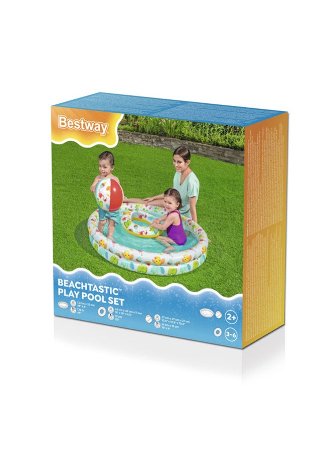 Bestway 3-Piece Play Pool Set 122x20cm - Image 1