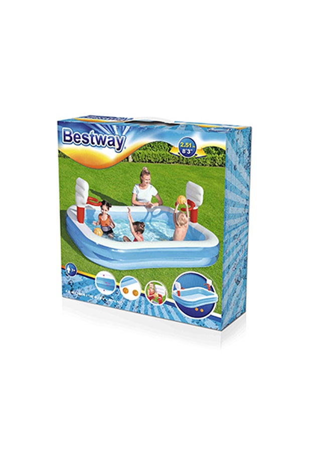 Bestway Basketball Play Pool 251x168x102cm 251x168x102cm - Image 1